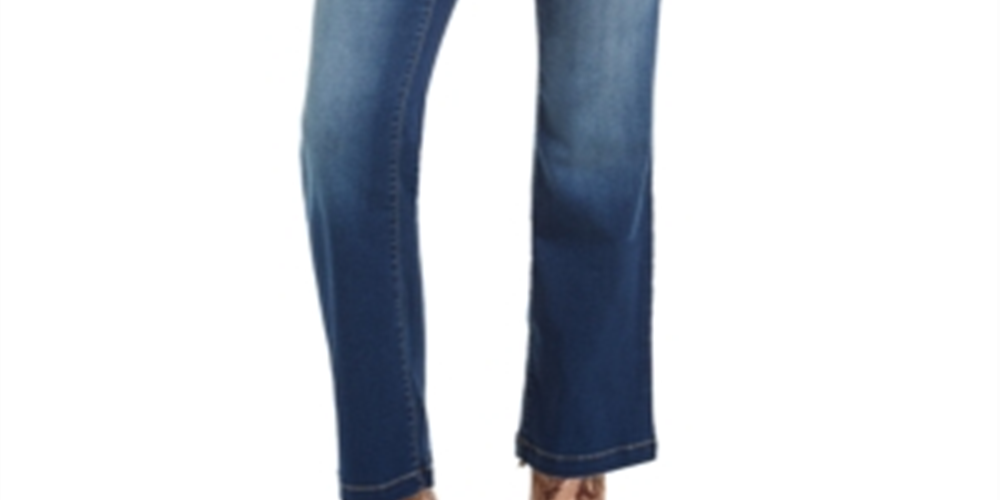 INC International Concepts Women's Curvy Fit Finity Bootcut Jeans Blue Size 2