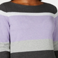 Karen Scott Women's Cotton Striped Sweater Purple Size Petite S