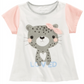 First Impressions Baby Girl's Cotton Colorblocked Cheetah T-Shirt White Size 12MOS