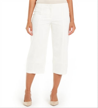 Alfani Women's Top Stitched Culottes Pearl  Size 10 Petite