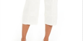 Alfani Women's Top Stitched Culottes Pearl  Size 10 Petite