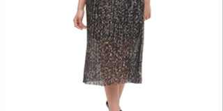 Kensie Women's Floral Sleeveless Halter Midi Sheath Dress Blue Size 10