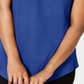 JM Collection Women's Cold Shoulder Swing T-Shirt Blue Size Small