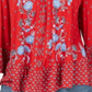 Style & Co Women's Printed Off the Shoulder Top Red Size X-Small