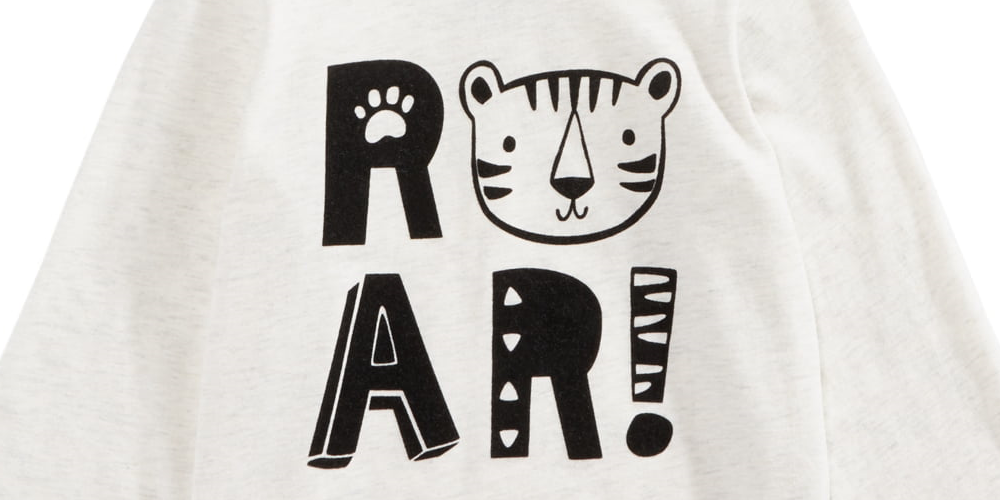 First Impressions Infant Boy's Roar Print T-shirt White Size 3-6MOS