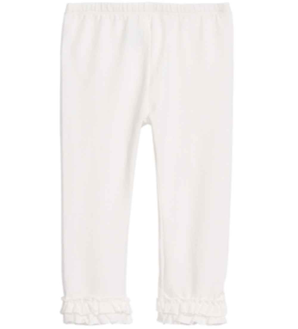 First Impressions Toddler Girl's Ruffle Hem Leggings White Size 4T