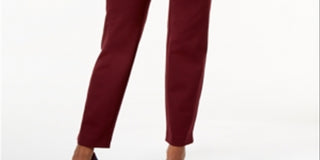 Charter Club Women's Pull on Ponte Knit Pants Maroon Size 6P