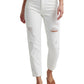 Lucky Brand Women's Distressed Ankle Jeans White Size 25