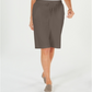 Karen Scott Women's Skimmer Shorts Brown Size Petite L