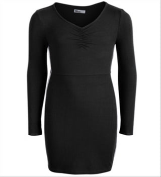 Epic Threads Big Girl's Side Stripe Bodycon Dress Black Size S