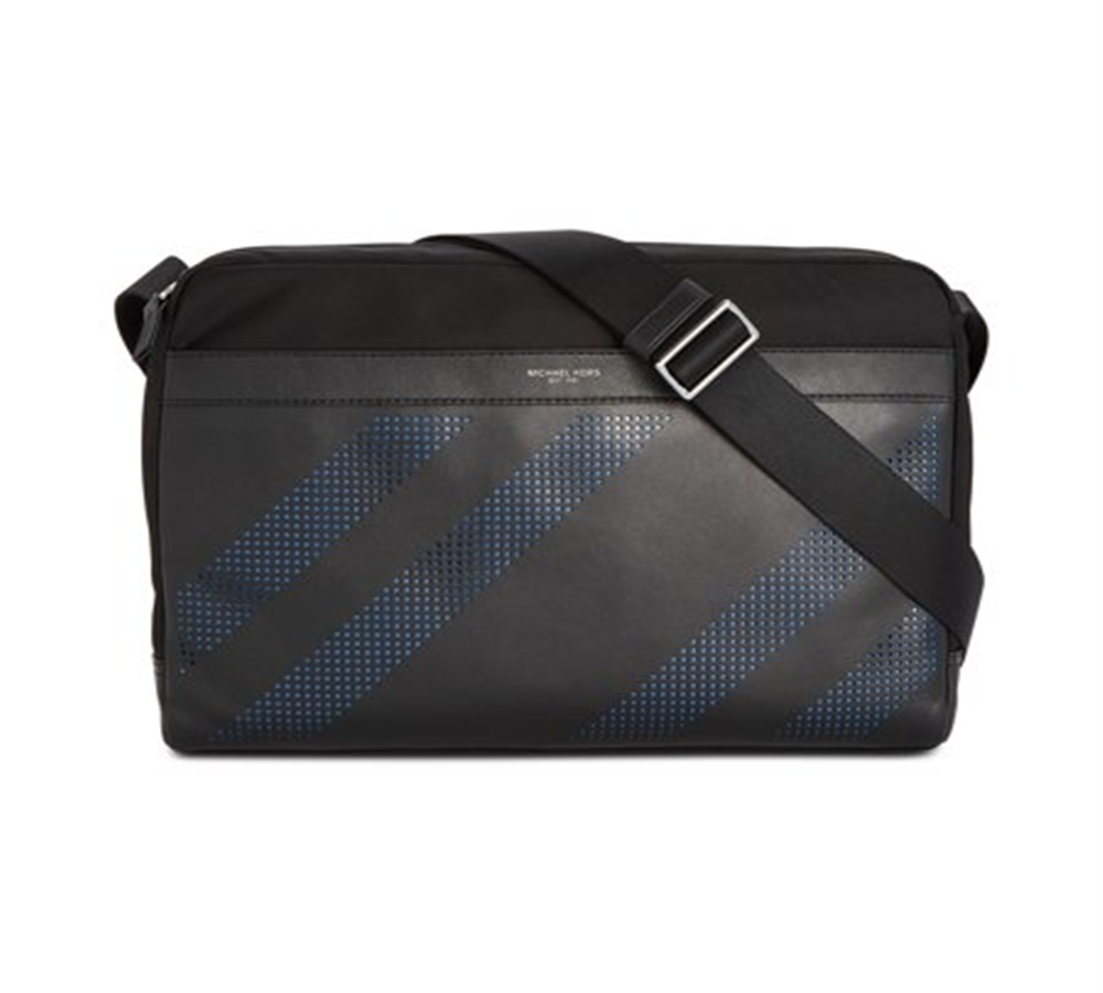 Michael Kors Men's Bag  Messenger Kent Printed Leather  Black One Size
