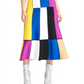 Rachel Roy Women's Colorblocked MIDI Skirt Multi Size XX-Large