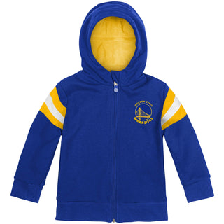 Cubcoats Boy's Toddler Golden State Warriors 2-in-1 Transforming Full-Zip Hoodie & Soft Plushie Royal Size 3T