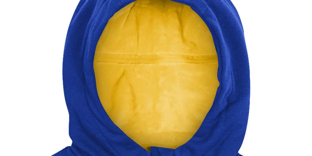 Cubcoats Boy's Toddler Golden State Warriors 2-in-1 Transforming Full-Zip Hoodie & Soft Plushie Royal