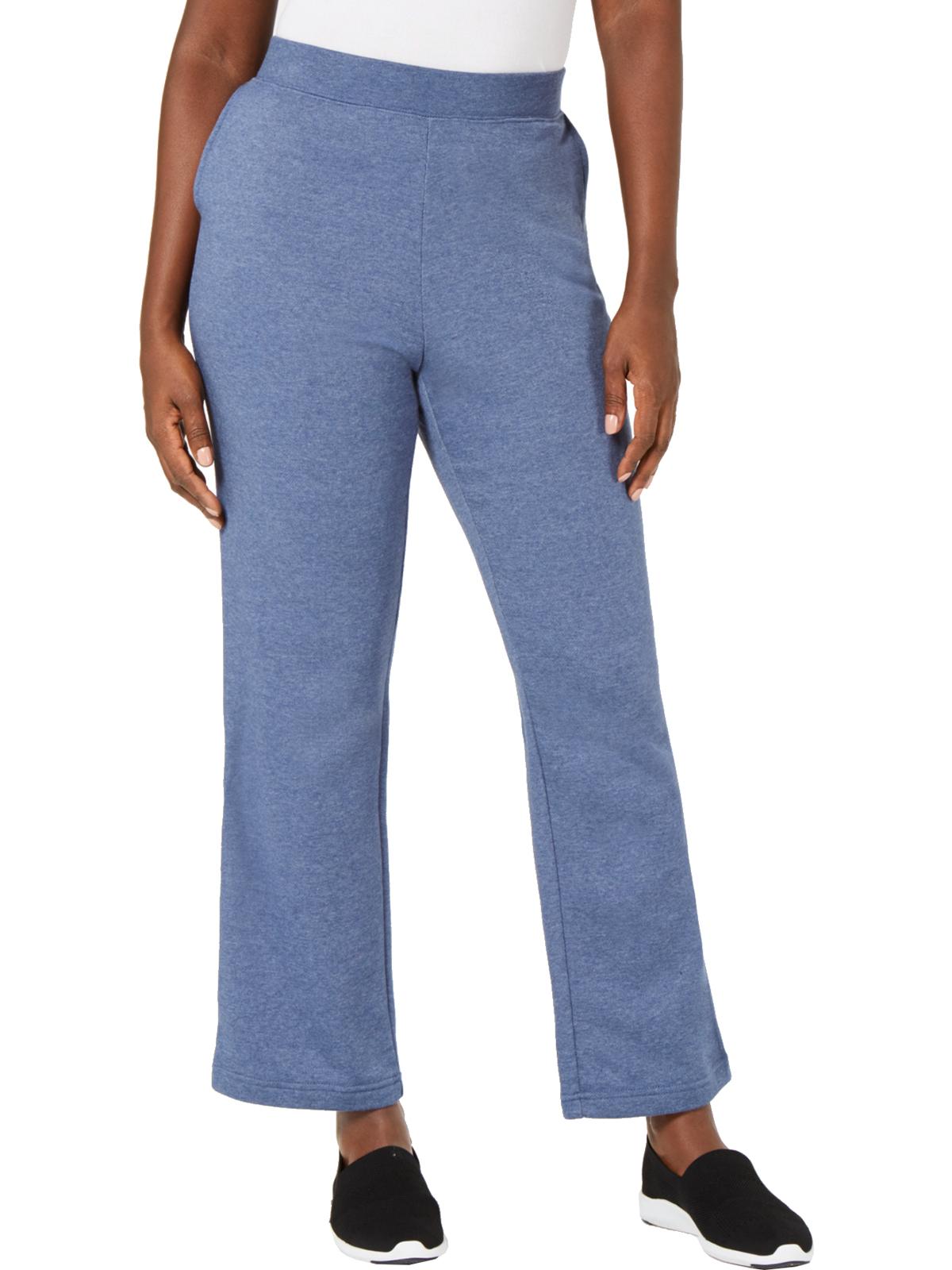 Karen Scott Women's Sport Fleece Fitness Sweatpants Blue Size X-Small