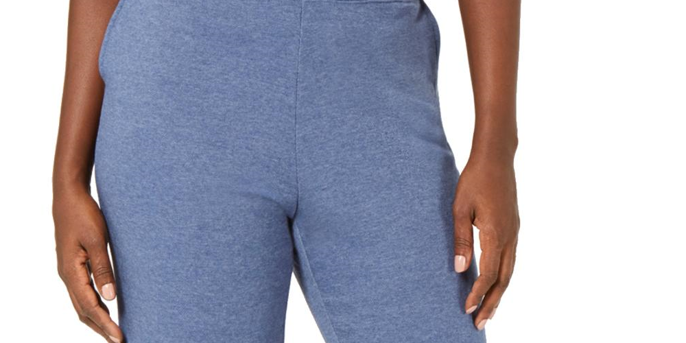 Karen Scott Women's Sport Fleece Fitness Sweatpants Blue Size X-Small