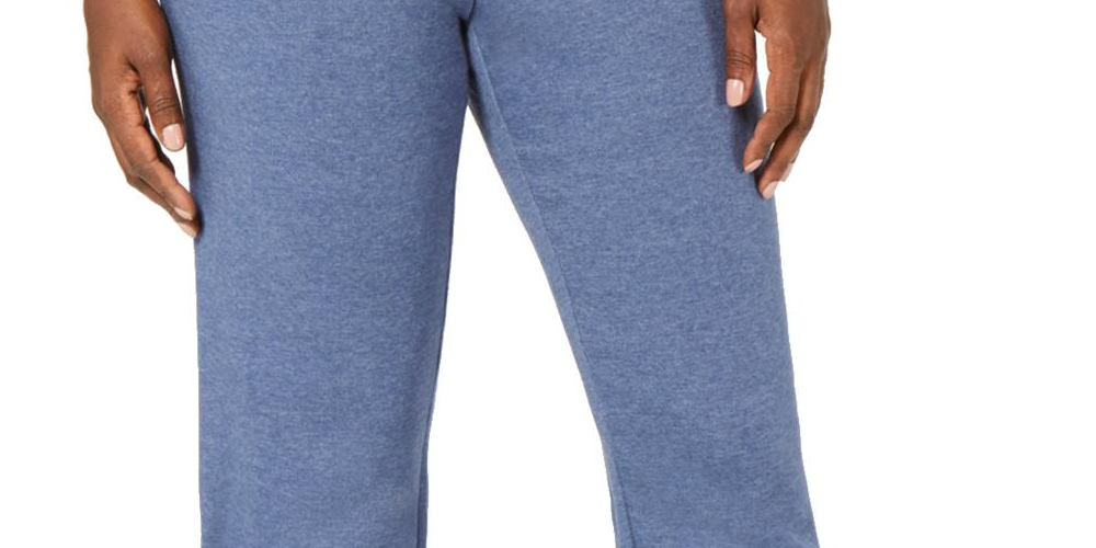 Karen Scott Women's Sport Fleece Fitness Sweatpants Blue Size X-Small