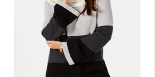 Charter Club Women's Flare Sleeve Sweater Black Size XX-Large