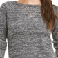 Style & Co Women's Crewneck Marled Sweater Black Size X-Small