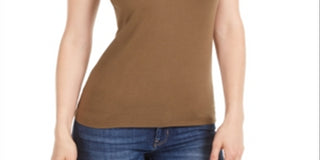 Guess Women's Cotton Beaded Logo T-Shirt Green Size X-Small