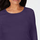 Karen Scott Women's Satin Trim Scoop Neck Top Purple Size X-Large