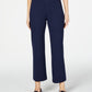 Charter Club Women's Cropped Wide Leg Pants Blue Size 10