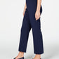 Charter Club Women's Cropped Wide Leg Pants Blue Size 10