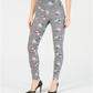 INC International Concepts Women's Shaping Printed Leggings Black Size XXL