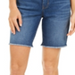 Style & Co Women's Raw Edge Bermuda Shorts Blue Size 4