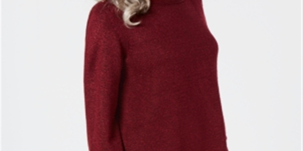 Karen Scott Women's Marled Boat Neck Sweater Red Size X-Small