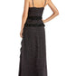 Rachel Roy Women's Leta Floral Ruffles Casual Dress Black Size 14