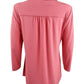 Charter Club Women's Knit Polo Shirt Pink Size Medium