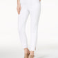 Style & Co Women's Crochet Ankle Skinny Jeans White Size 4