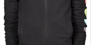 Ideology Little Girl's Heart Sleeve Active Jacket Black Size 5