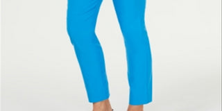 Charter Club Women's Tummy Control Skinny Leg Ankle Pants Blue Size 10