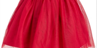 Blueberi Boulevard Baby Girl's 2 Pc Faux Fur Shrug & Tulle Dress Set Red Size 6-9MOS