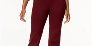 Charter Club Women's Pull on Ponte Knit Pants Purple Size 4 Petite