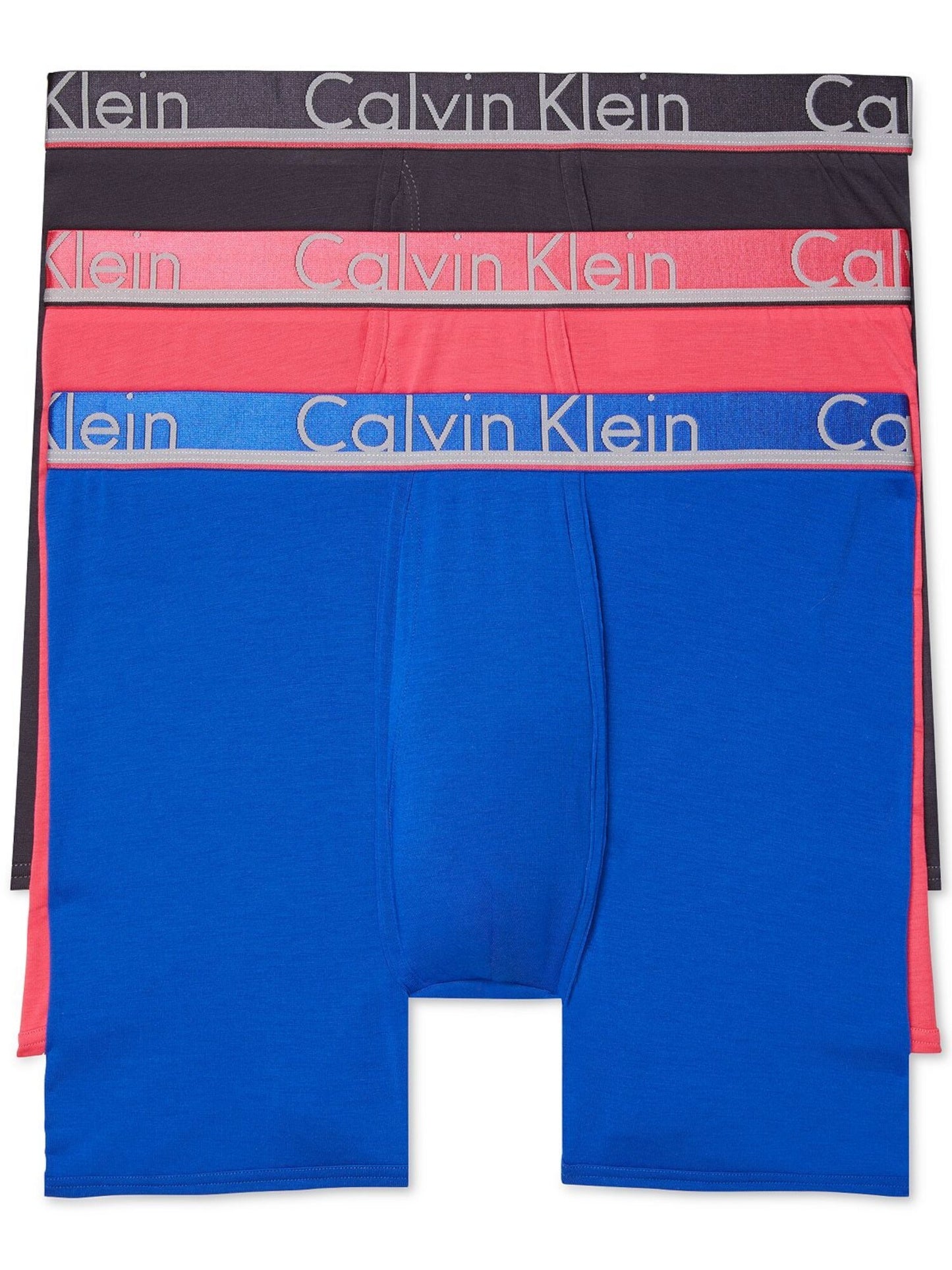 Calvin Klein Men's Cotton Blend Solid Everyday Boxer Brief Blue Size Large