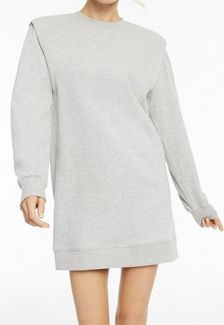 INC International Concepts Women's Culpos Long Sleeve Knit Mini Sweater Dress Gray Size X-Large