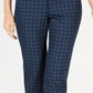 Charter Club Women's Bristol Printed Ankle Jeans Blue Size 12
