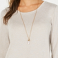 Style & Co Women's Long Sleeve Scoop Neck Top Brown Size Medium