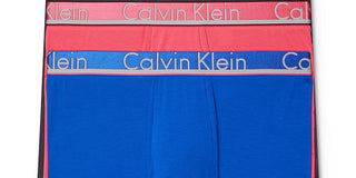 Calvin Klein Men's Microfiber 3 Pack Boxer Briefs Blue Size Small