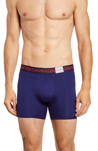 Calvin Klein Men's Bold Cotton Stretch Boxer Brief Underwear Navy Size X-Large
