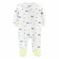 Carter's Baby Boy's Footed Sleep & Play White Size 9MOS