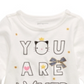 First Impressions Baby Girl's Cotton Long Sleeve Graphic Print T-Shirt White Size 24MOS