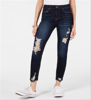 Indigo Rein Junior's Ripped Denim Jeggings Blue Size 11