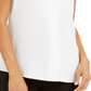 Calvin Klein Women's Sleeveless V Neck Woven Blouse White Size Small