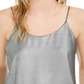 Bar III Women's Spaghetti Strap Camisole Silver Size X-Small
