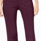 JM Collection Women's Tummy Control Curvy Fit Pants Red Size 16X4.5