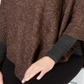 Karen Scott Women's Envelope Poncho Brown Size S/M